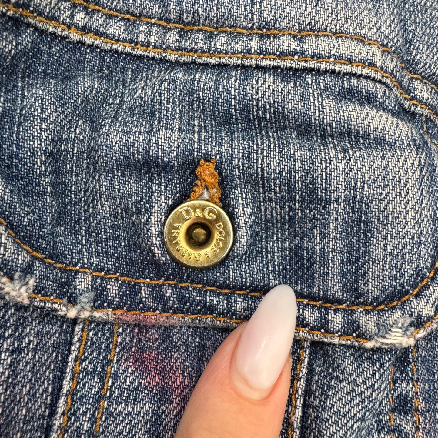 Y2K vintage Dolce & Gabbana Archive Denim Jacket Patchwork