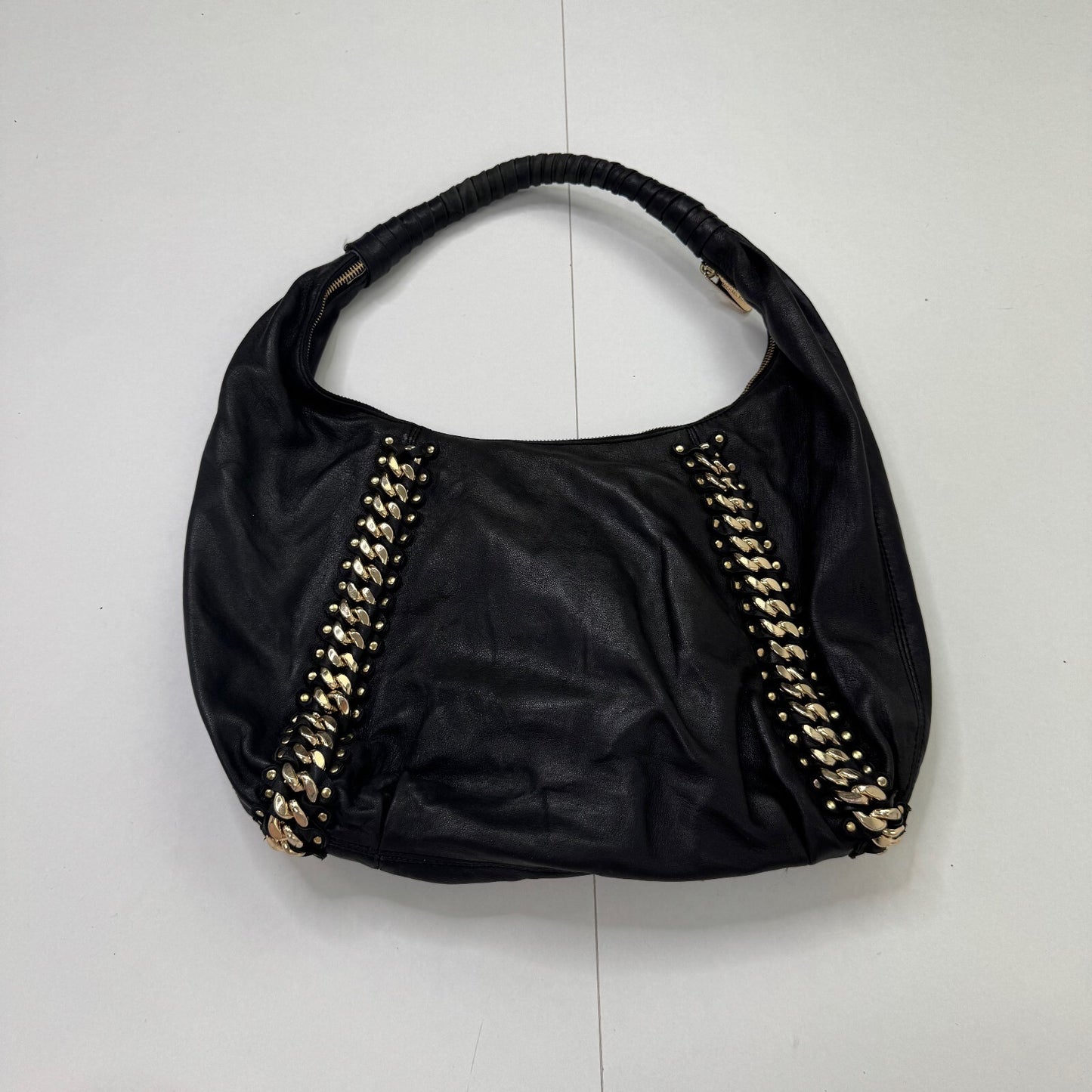Vintage Michael Kors shoulder bag genuine leather chain boho slouchy medium