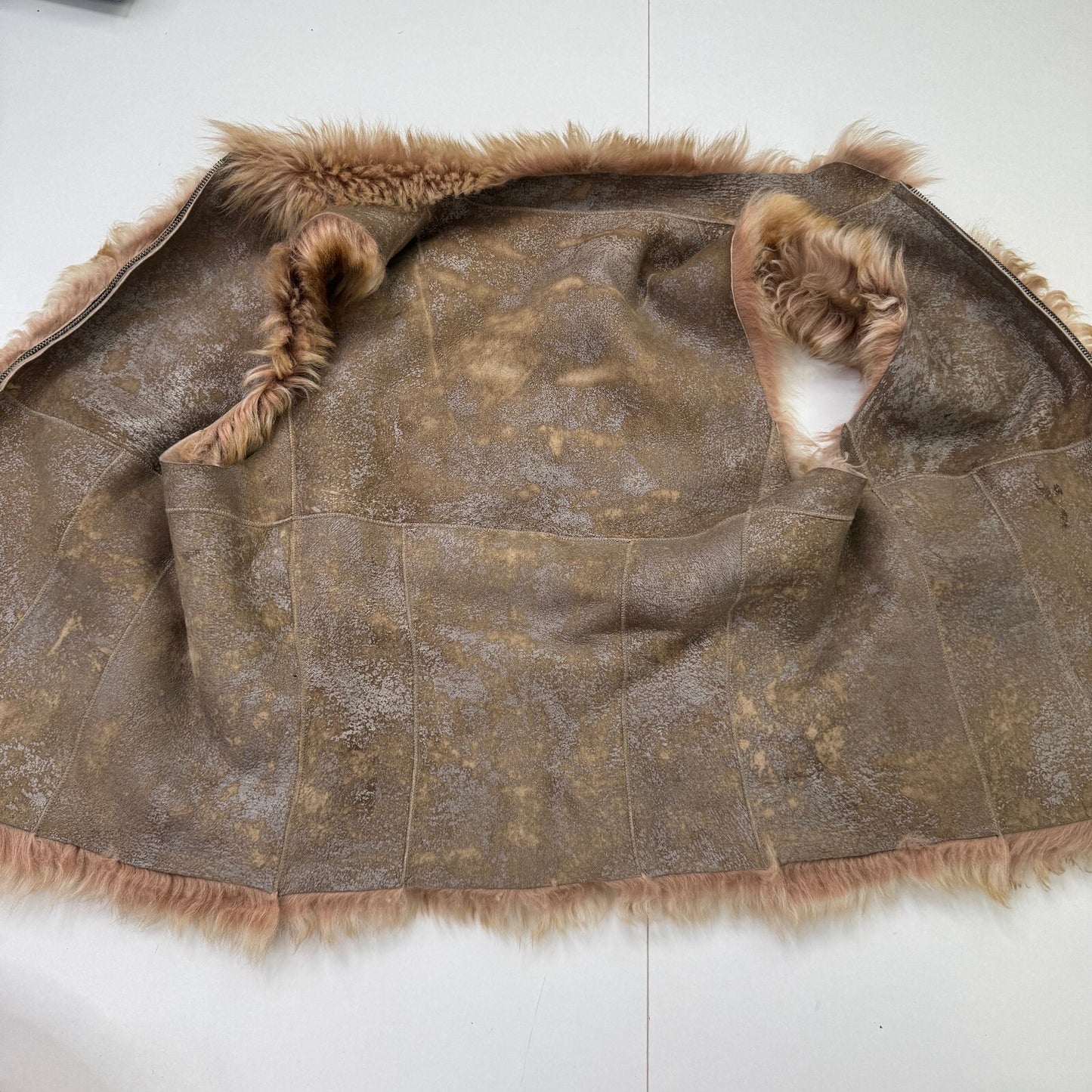 Gushlow & Cole Reversible Toscana Shearling Gilet Genuine Sheepskin Tan Luxury