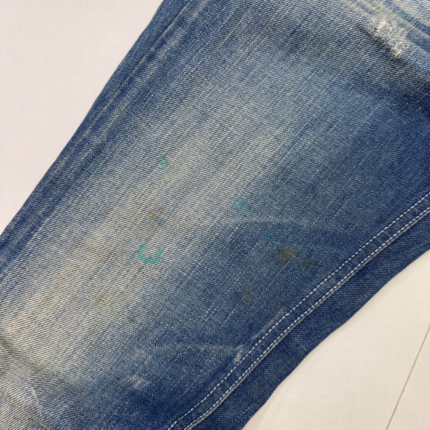 Y2K vintage Diesel bootcut denim jeans low rise faded blue wash belt buttons