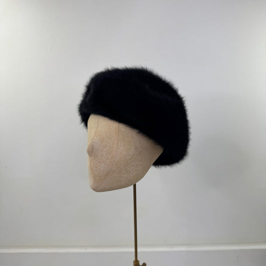 Y2K vintage Kangol beret hat furgora unisex black