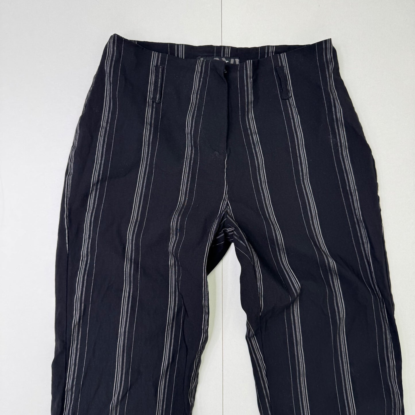 Y2K vintage bootcut trousers stretchy flare pinstripe stripe mid rise