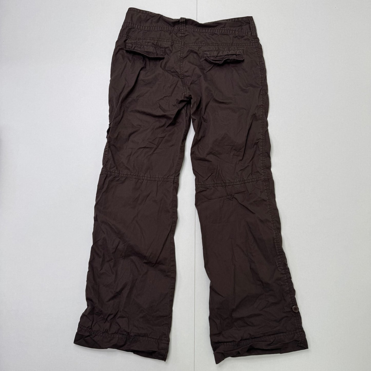 Y2K vintage low rise cargo trousers pants utility baggy rhinestone pockets