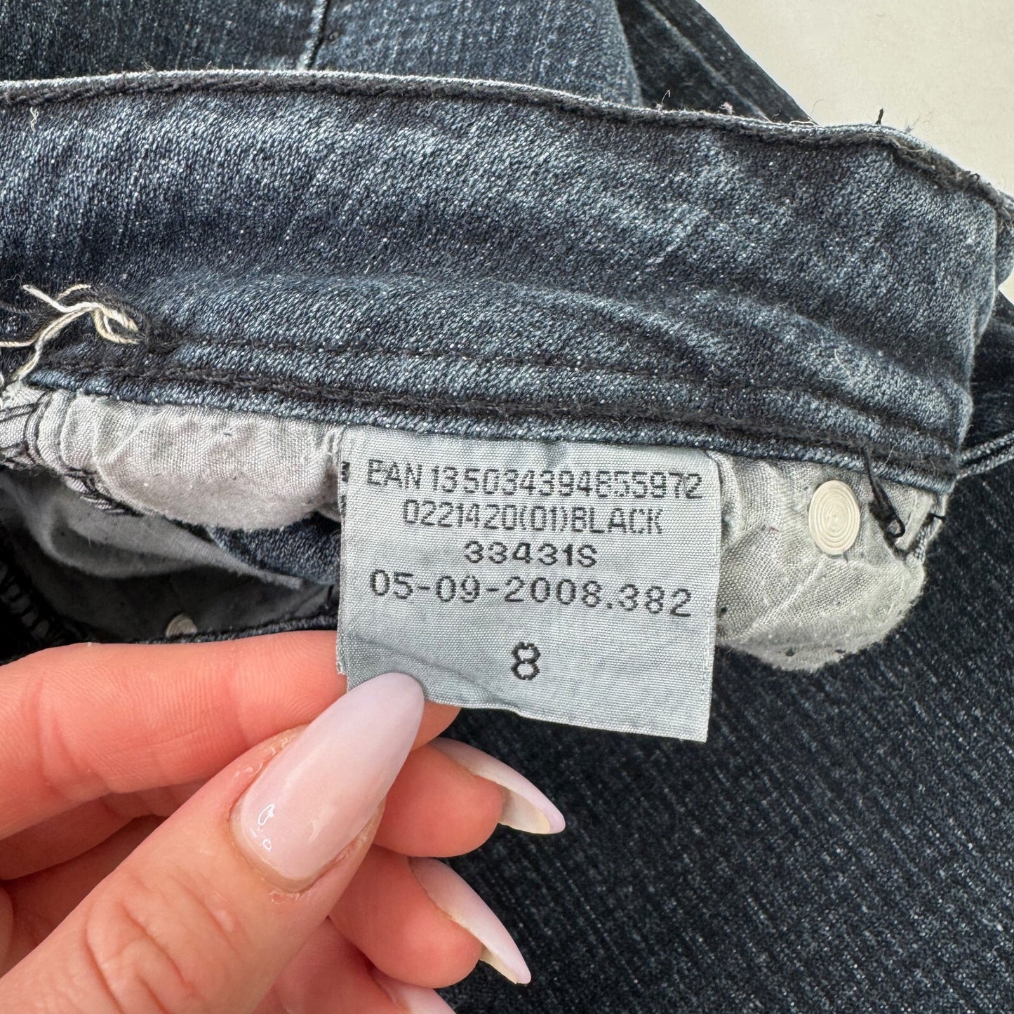 Y2K vintage Jane Norman bootcut denim jeans low rise embroidered stretchy