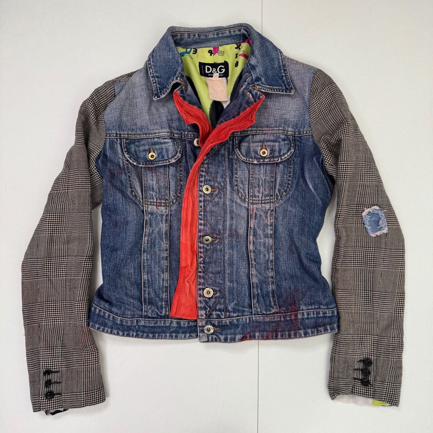 Y2K vintage Dolce & Gabbana Archive Denim Jacket Patchwork