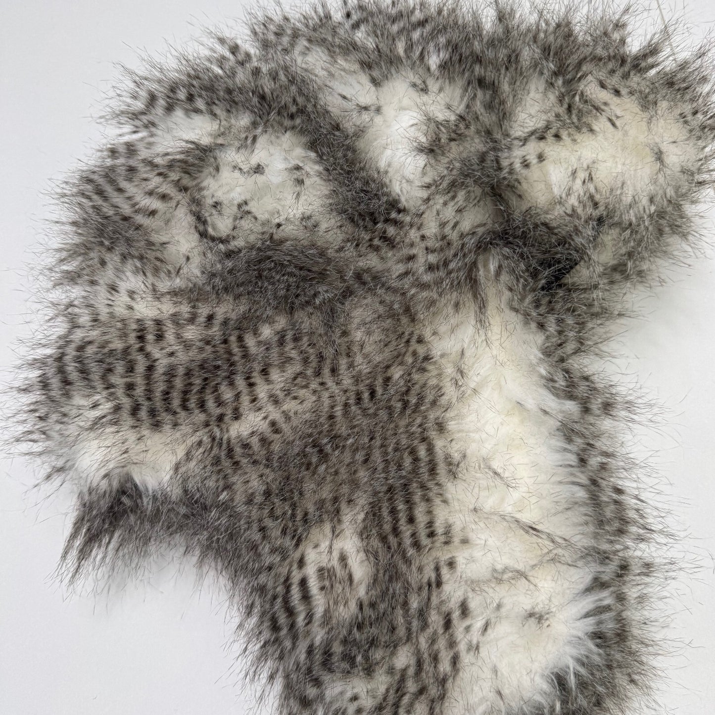 Y2K vintage trapper hat faux fur raccoon feathered style pattern oversized