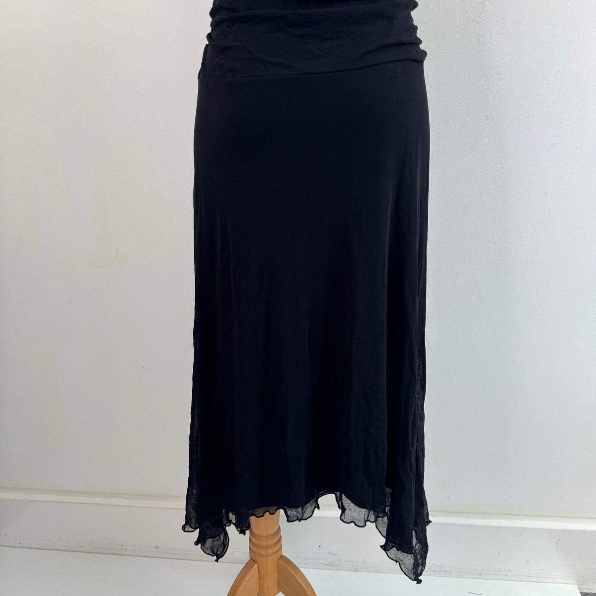 Y2K vintage Per Una mesh maxi dress fairy ruched asymmetrical floral