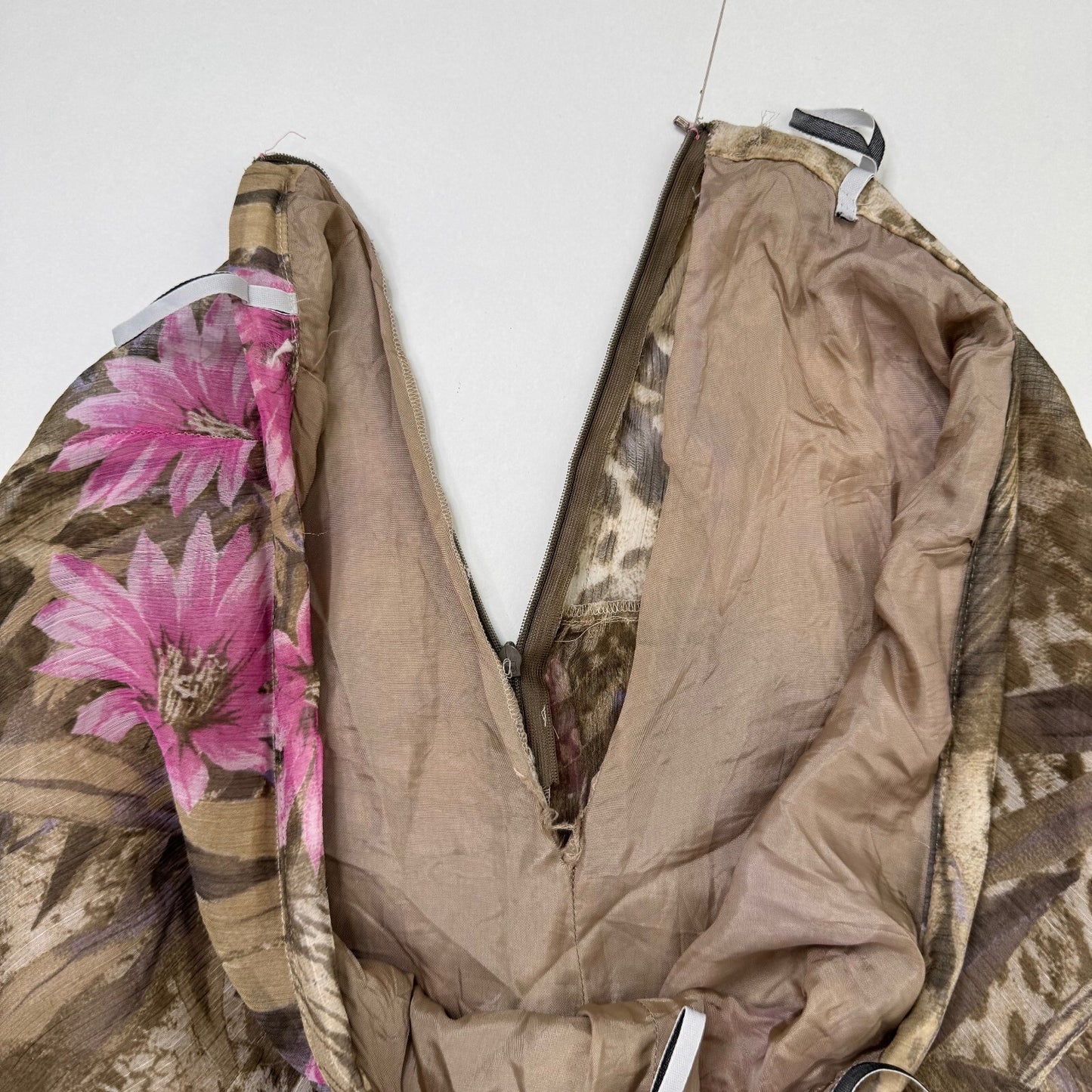Y2K vintage maxi skirt a line lined floral leopard print tiered boho summer