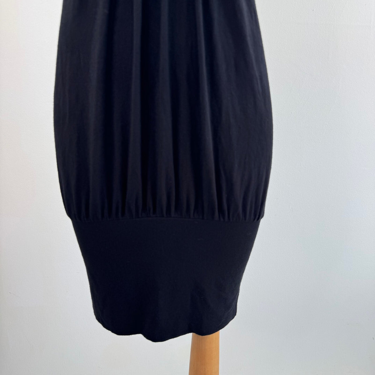 Y2K vintage mini dress peplum slouchy boho sequin beaded ruched clubbing black
