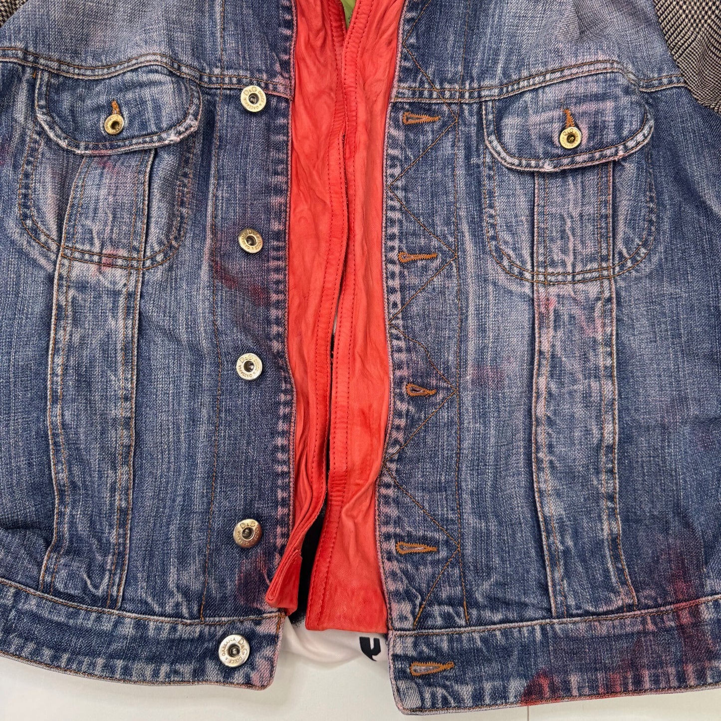 Y2K vintage Dolce & Gabbana Archive Denim Jacket Patchwork