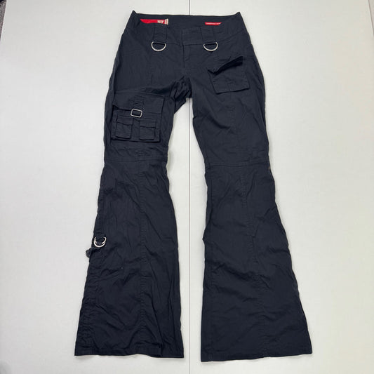 Y2K vintage Guess low rise cargo trousers pants utility baggy pockets stretchy