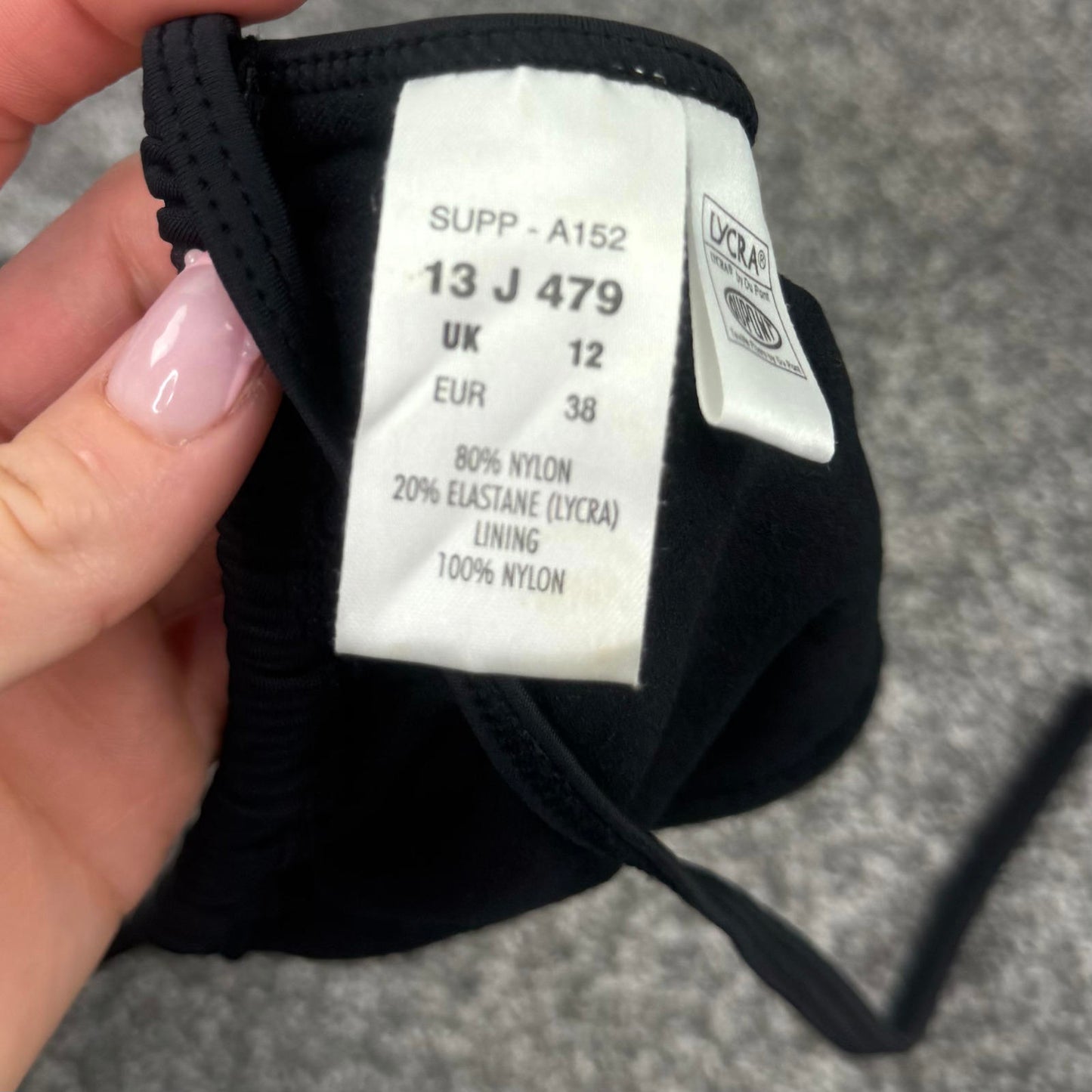 Y2K vintage rhinestone halterneck bikini top