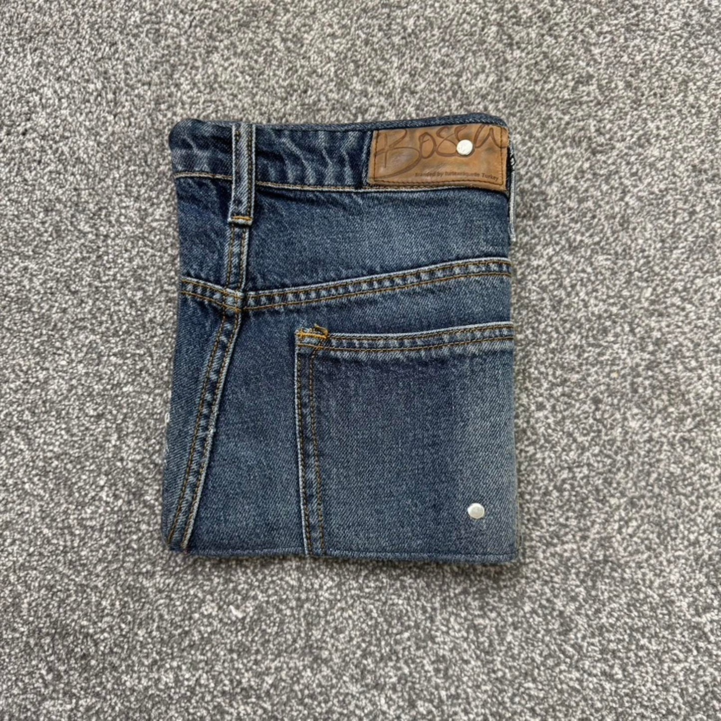 Y2K vintage A5 denim binder notebook notepad college work uni school