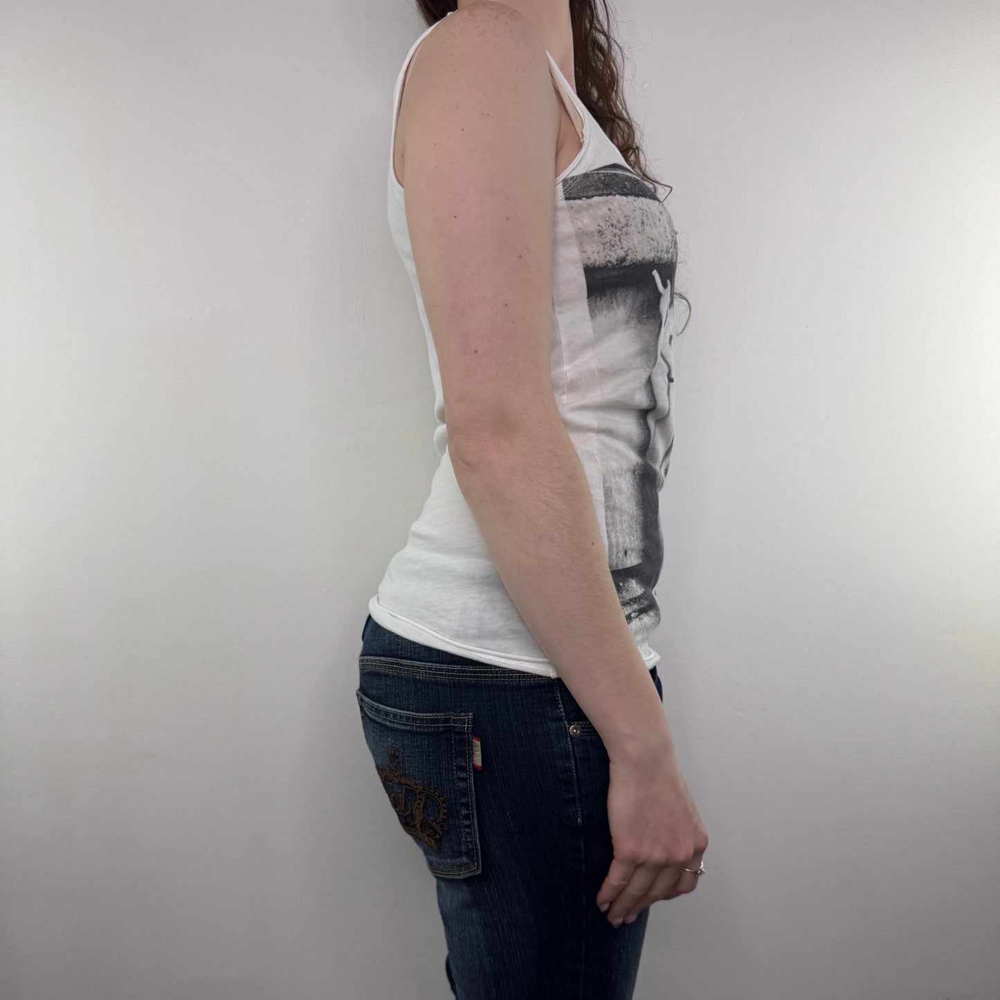 Graphic print woman tank top