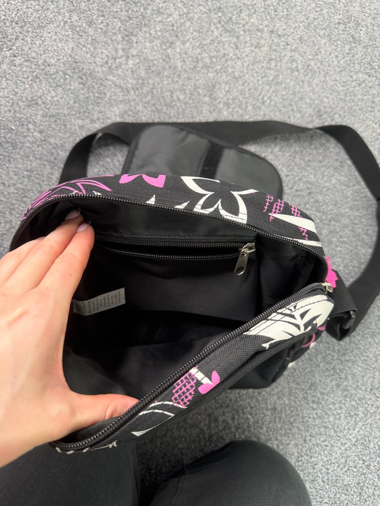 Y2K vintage floral cargo side bag