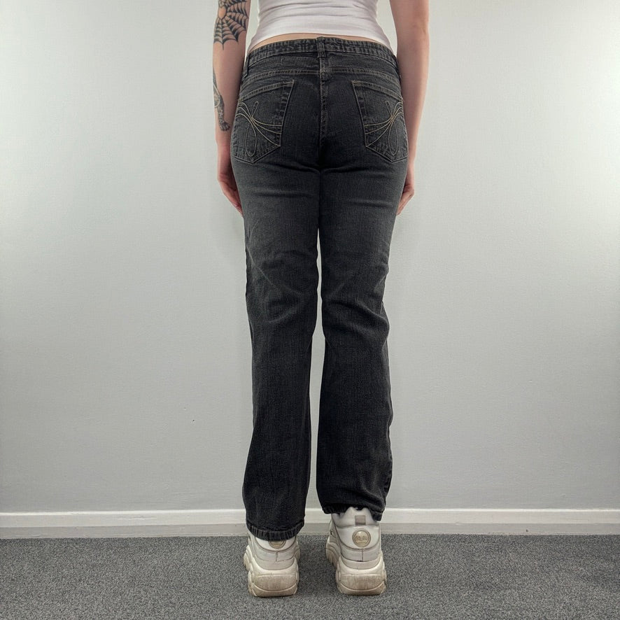 Y2K vintage mid rise denim bootcut jeans