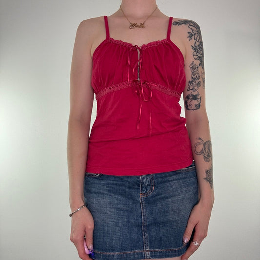 Y2K vintage bow cami top