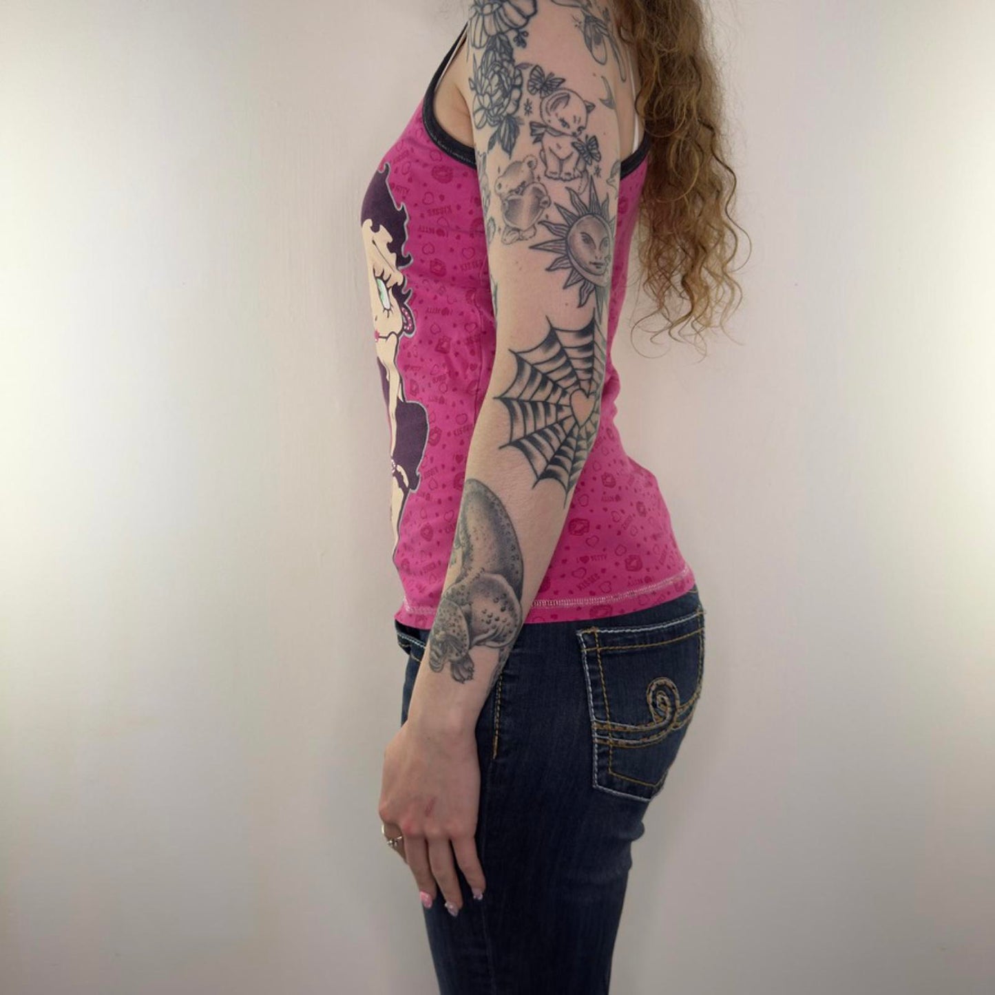 2010 Betty Boop graphic print tank top