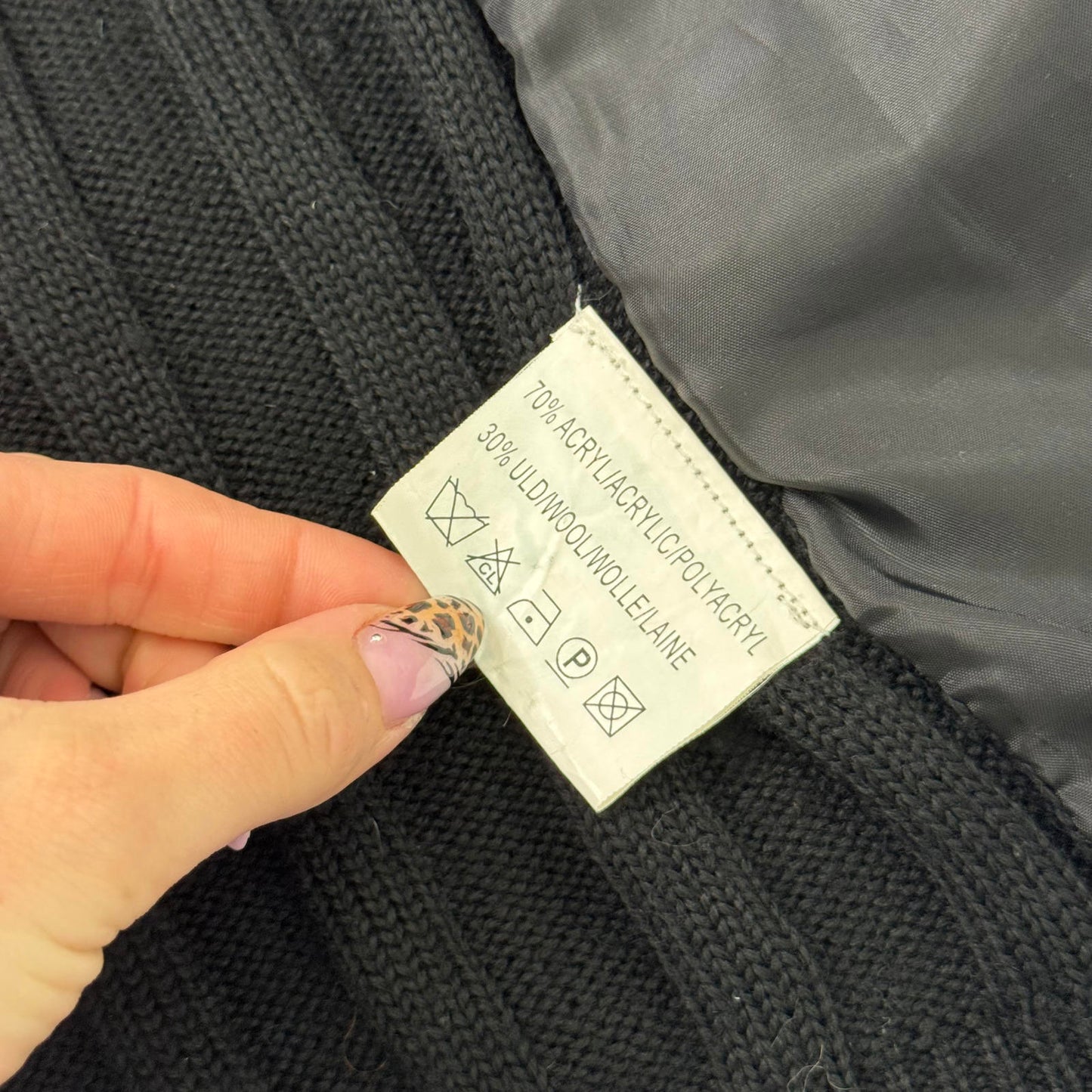 Y2K vintage genuine fur stripe knit sleeveless jacket zip up gilet polka dot