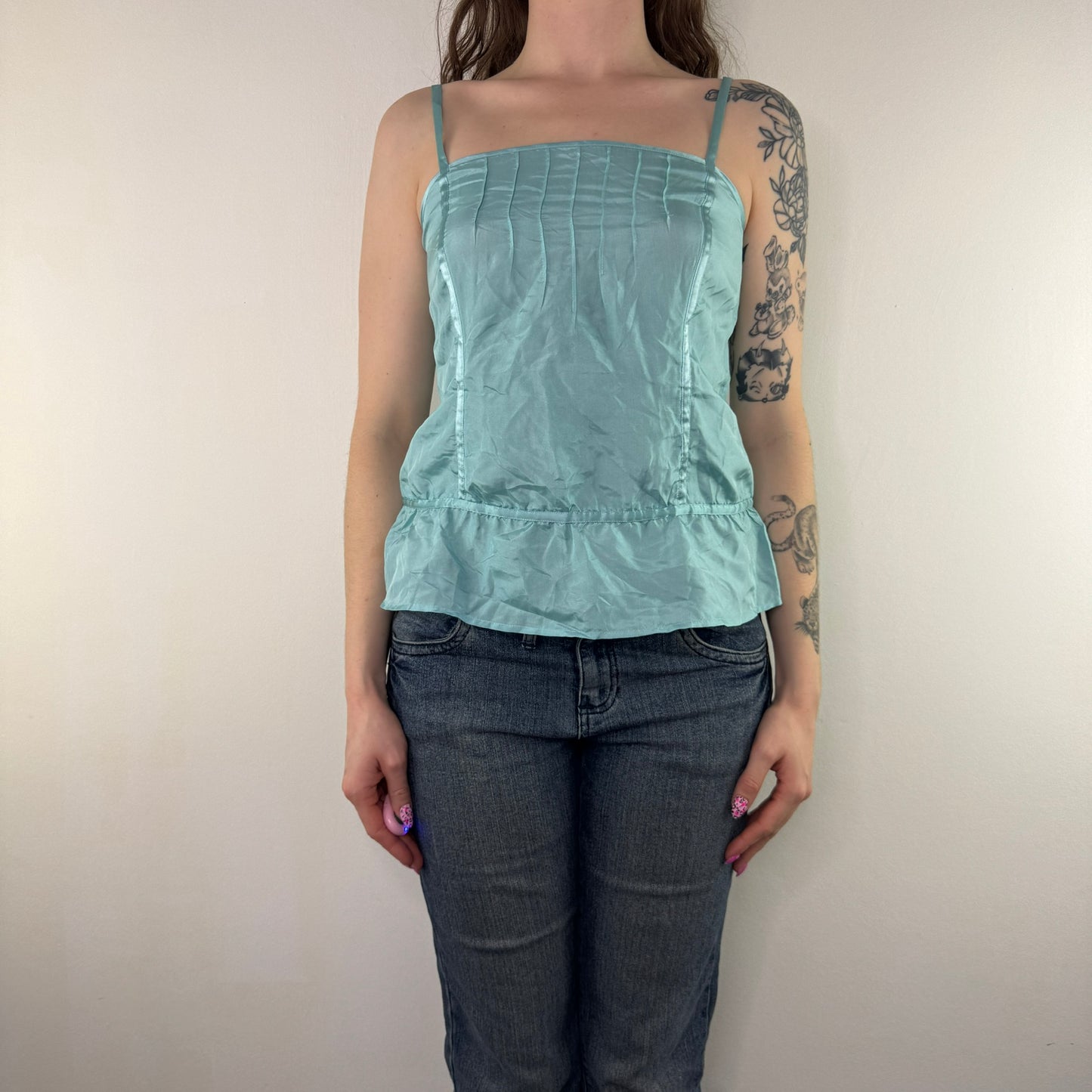 Y2K vintage silk cami top