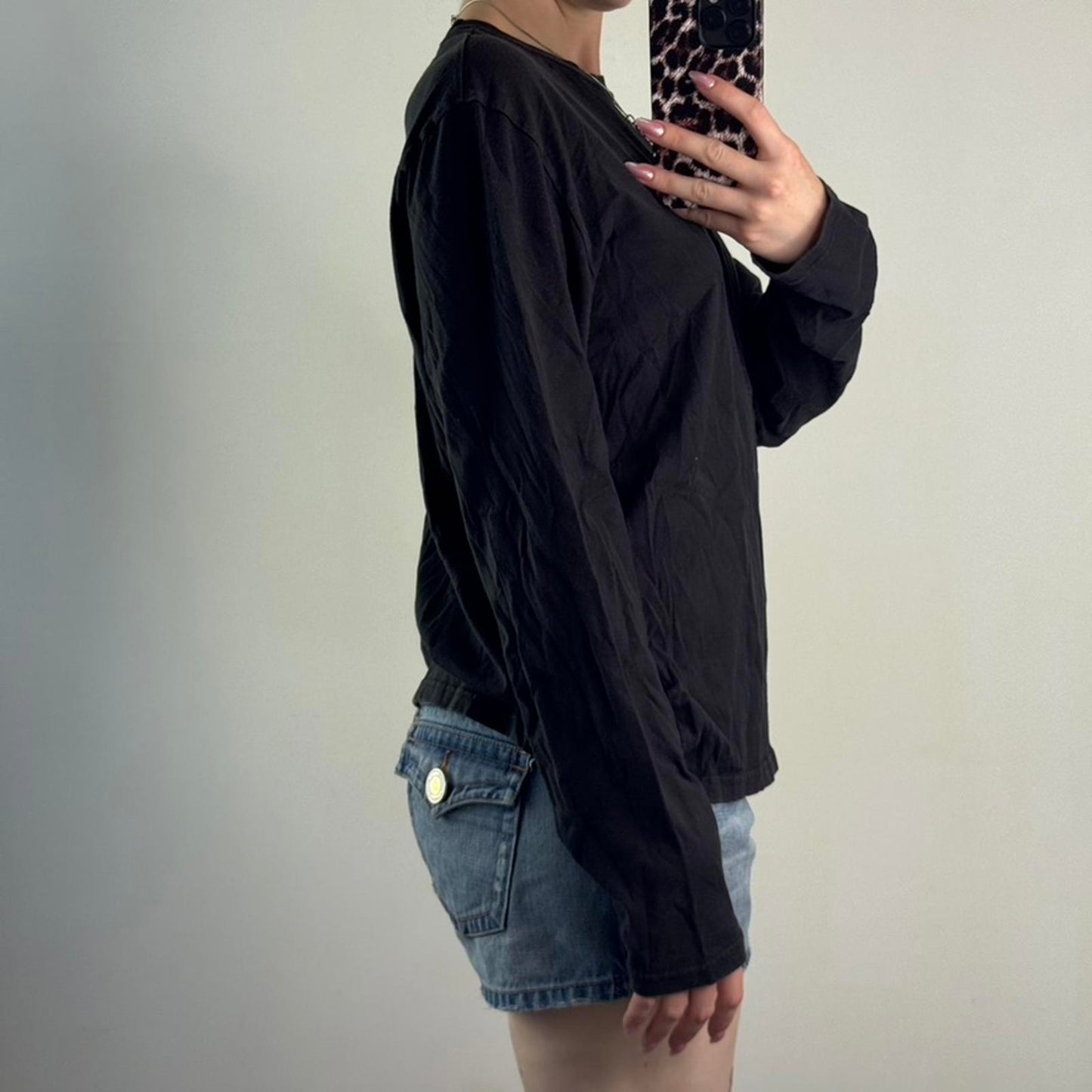 Y2K vintage Paul Smith woman model graphic print long sleeve top