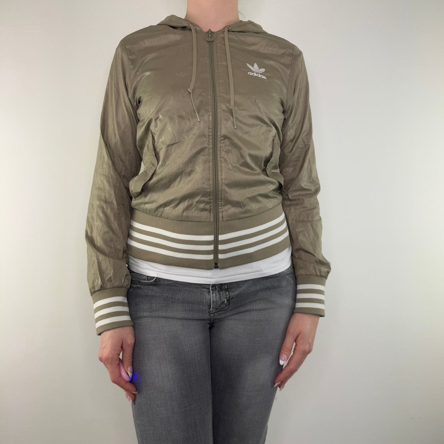 Y2K vintage Adidas zip up lightweight hoodie jacket