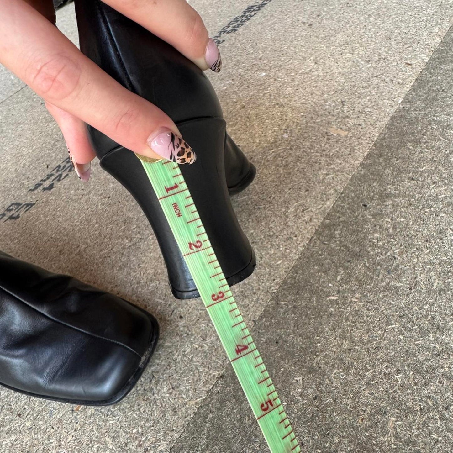 90s Y2K vintage Moschino leather block heel boots heart buckle square toe