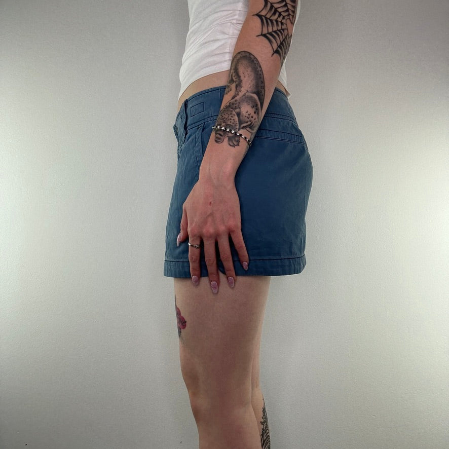 Y2K low rise cargo mini skirt