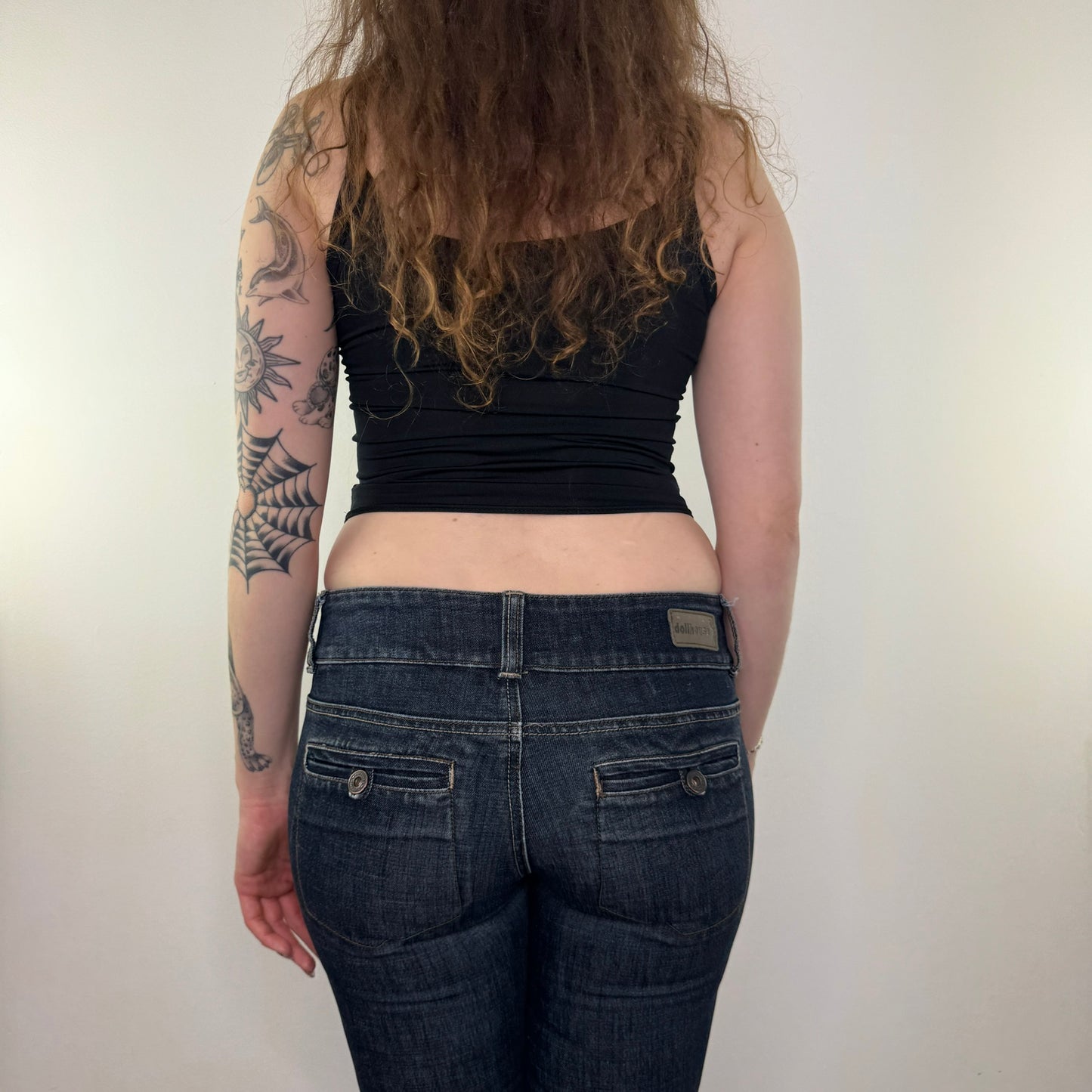 Y2K vintage slinky cherub cami crop top