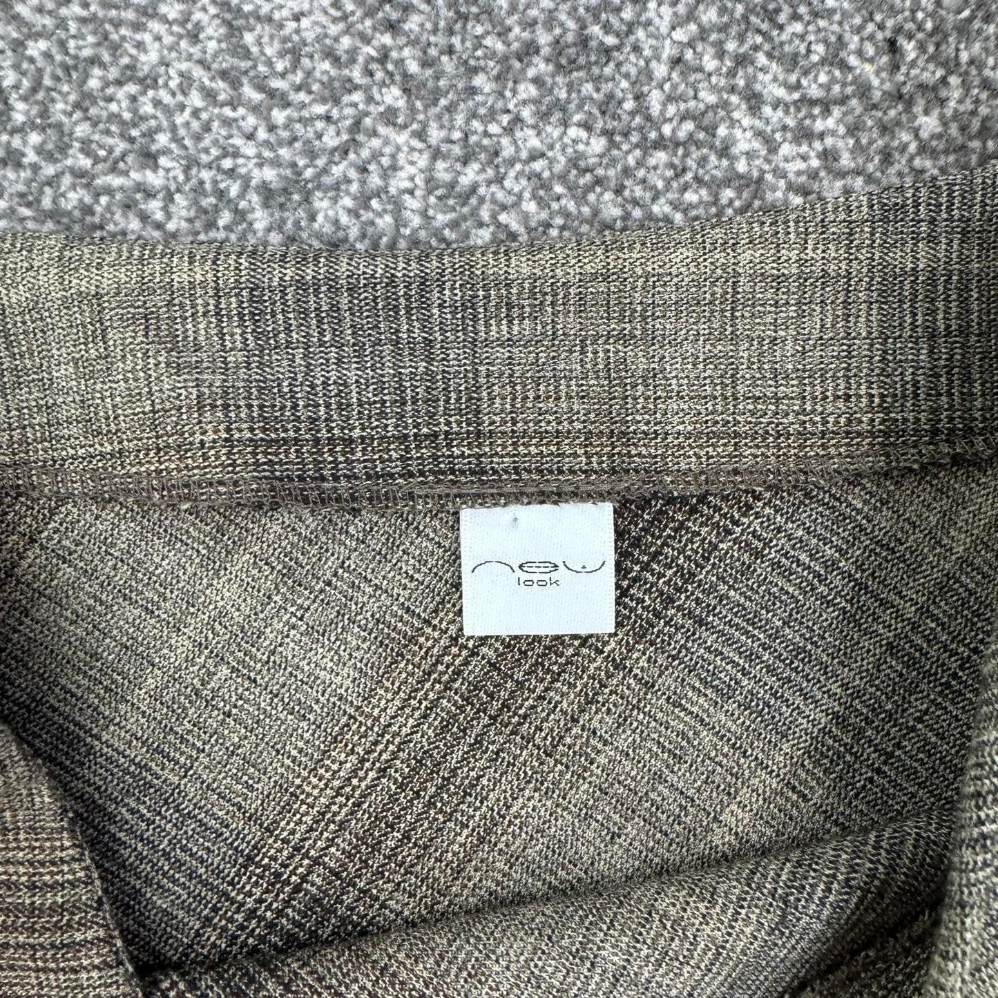 Y2K vintage tartan maxi skirt check print a line full length long