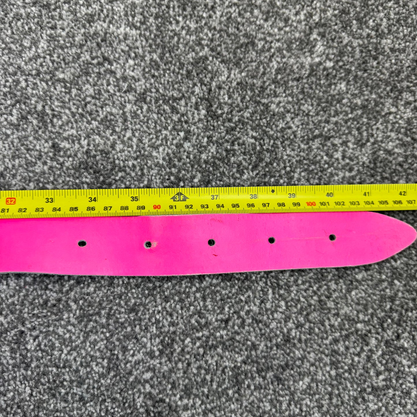 Y2K vintage Lowlife belt genuine leather studded pink silver
