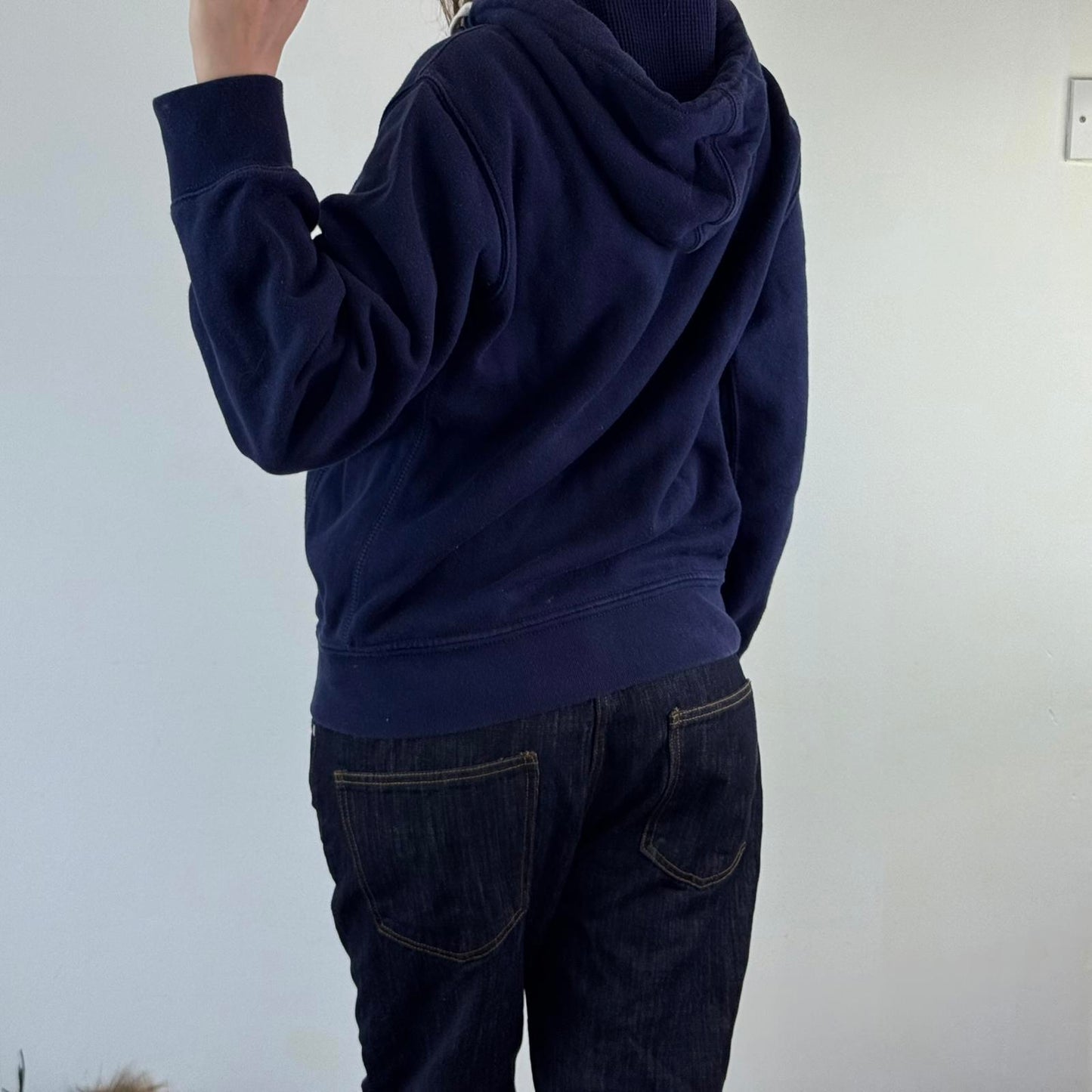 Vintage Polo Ralph Lauren zip up hoodie navy thick heavyweight