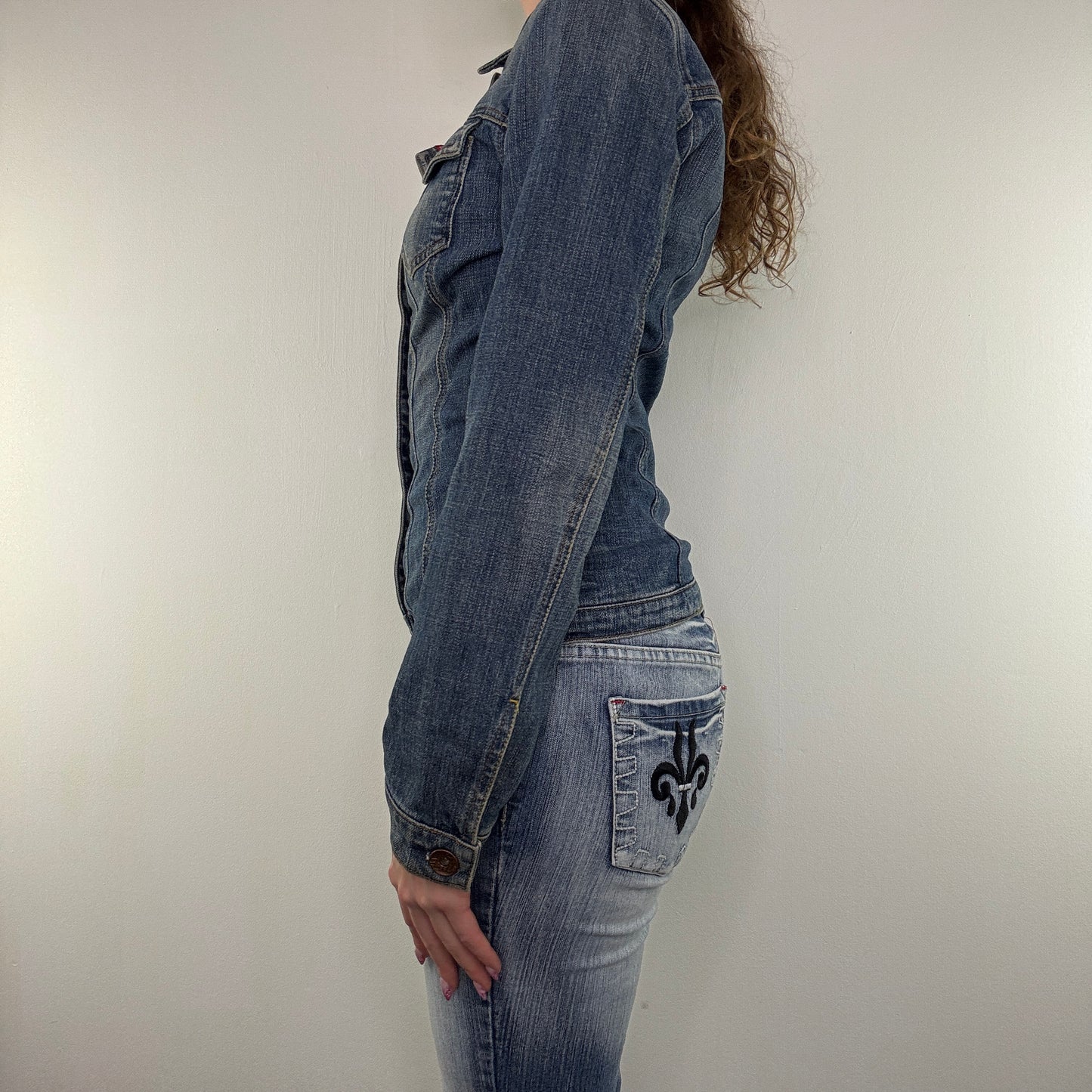 Y2K vintage Miss Sixty fitted button up denim jacket