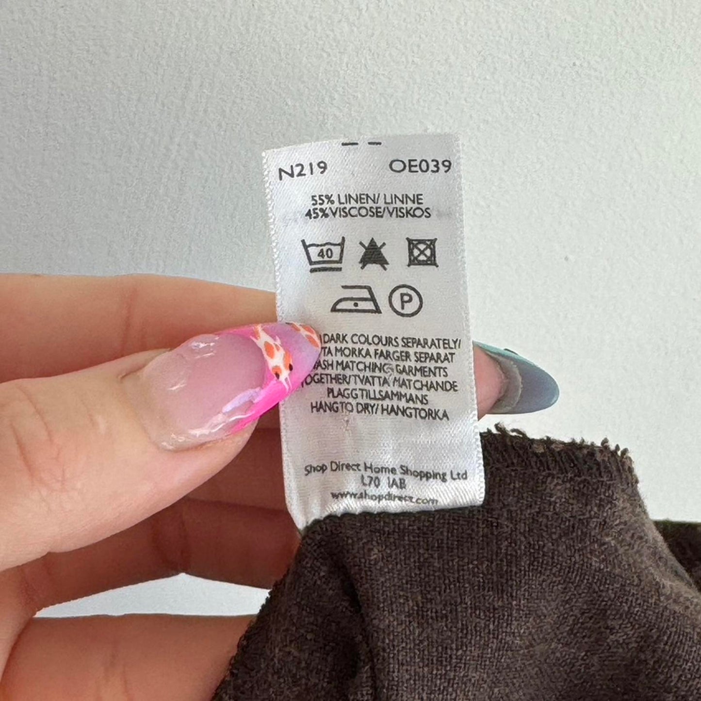 Y2K vintage part linen round neck sleeveless tank top button archive brown