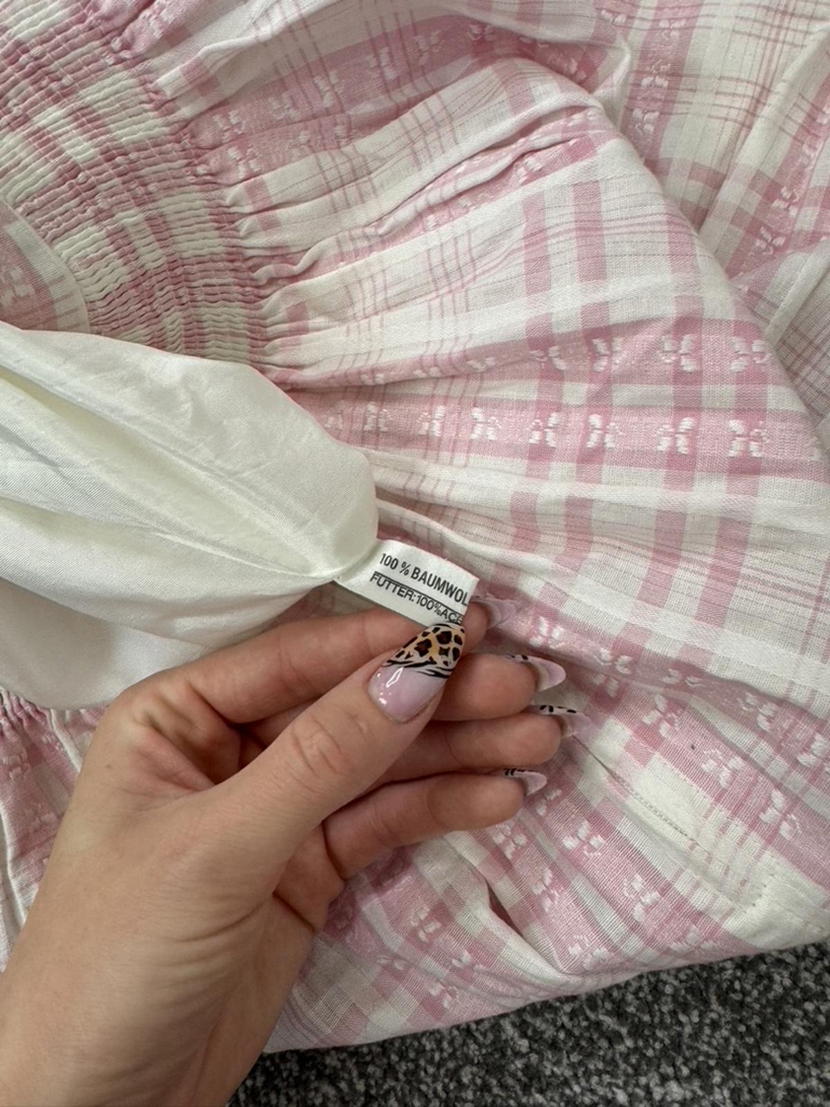 Vintage high waist gingham tartan coquette maxi skirt a line frilly kitsch