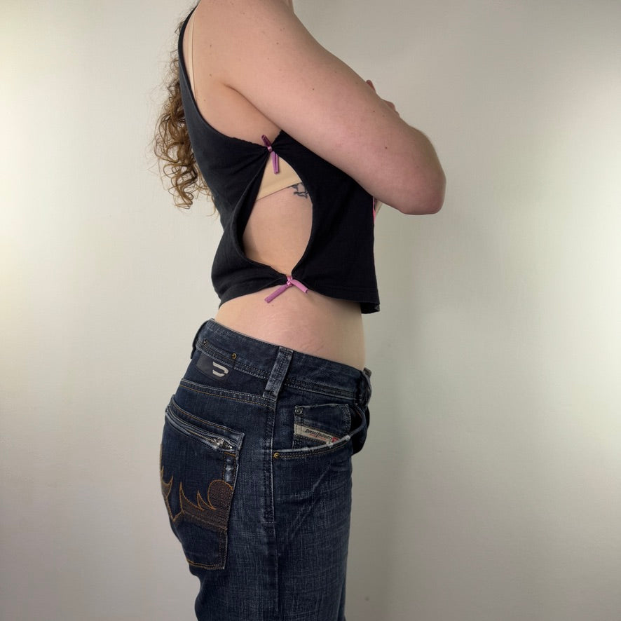 Y2K vintage mcbling clubbing rave love tank top