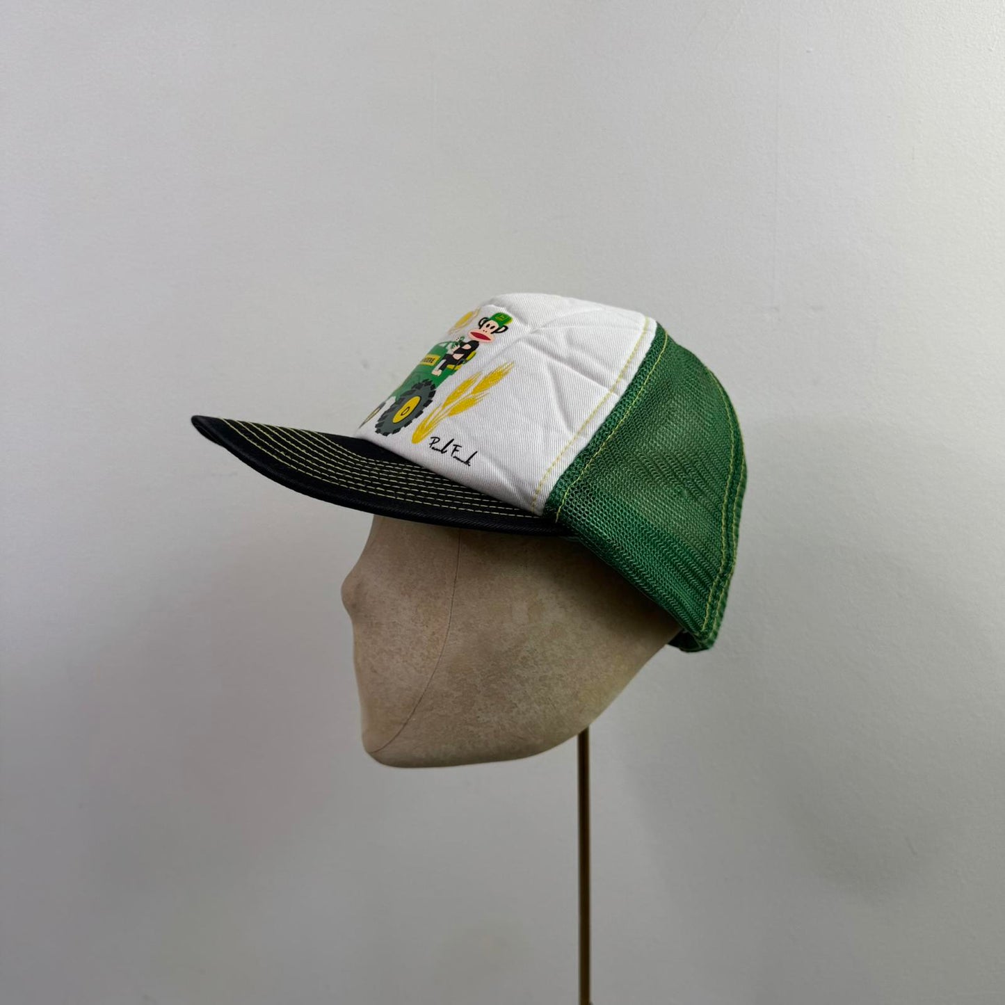 Y2K vintage Paul Frank John Deere trucker hat cap 2004 tractor