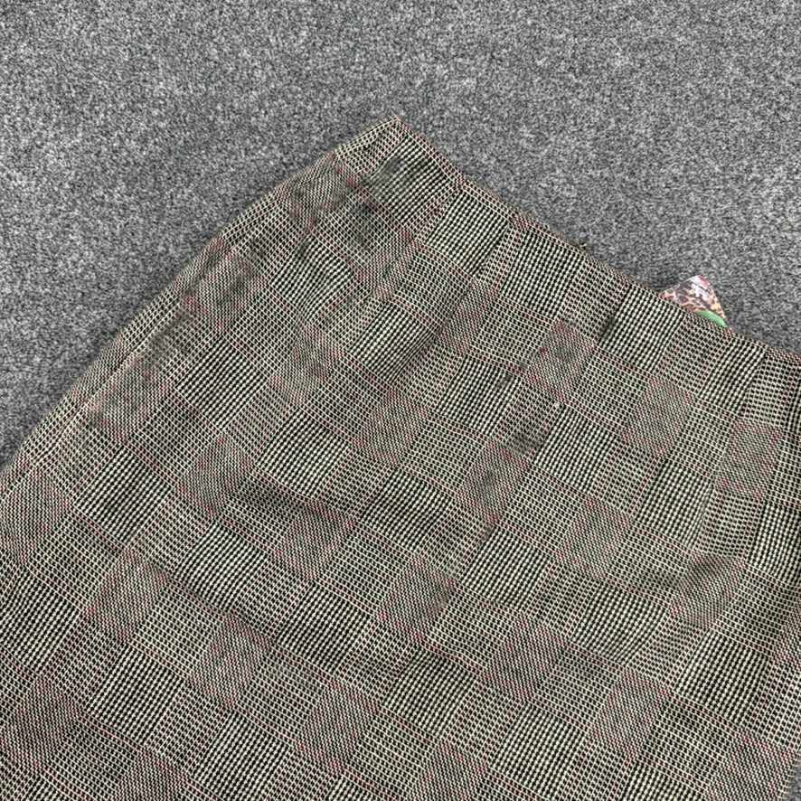 Y2K tweed tartan maxi skirt