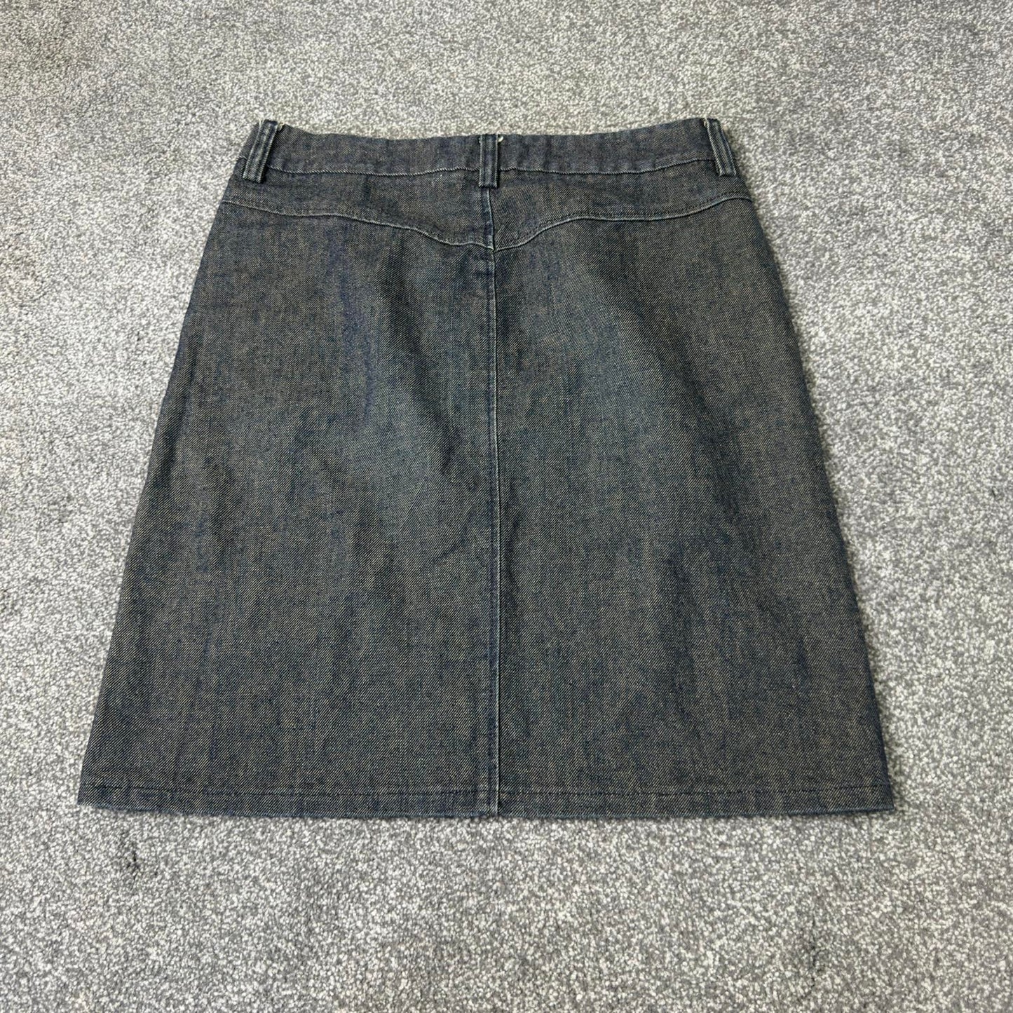 Y2K vintage Diesel low rise denim midi skirt