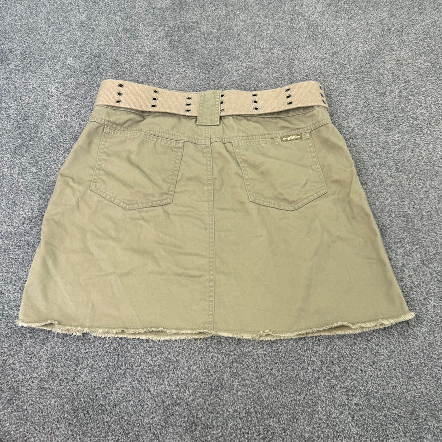 Y2K DKNY cargo mini skirt with belt