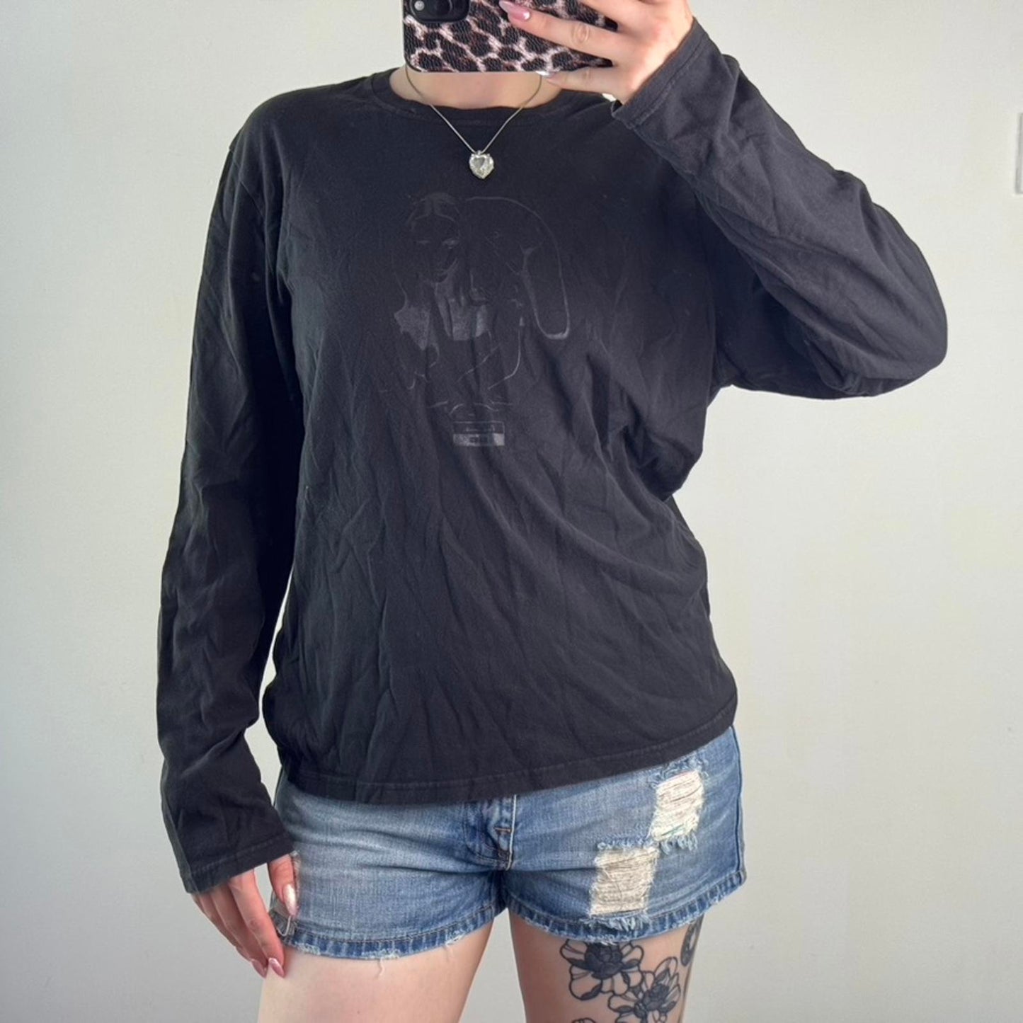 Y2K vintage Paul Smith woman model graphic print long sleeve top