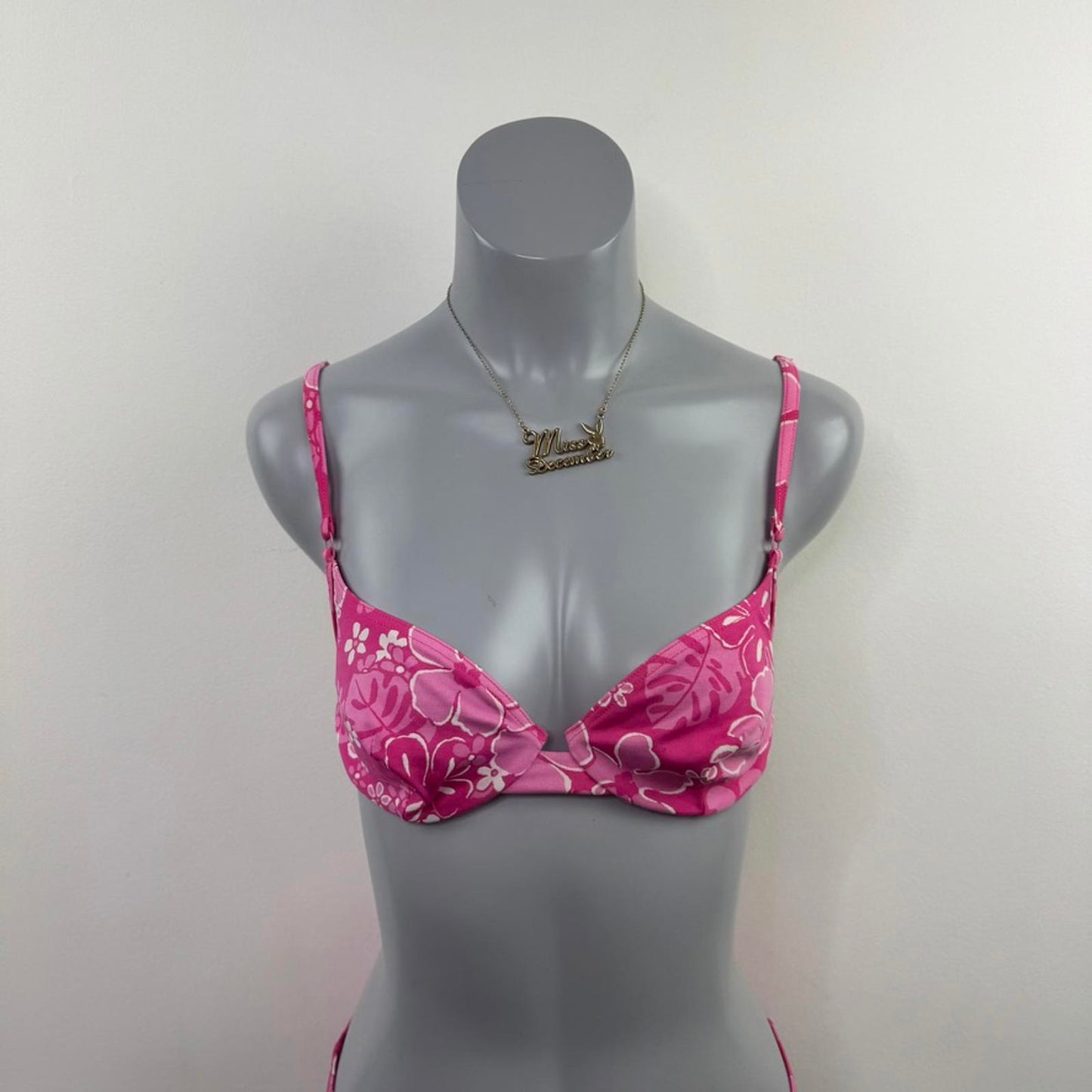 Y2K vintage floral matching bikini set