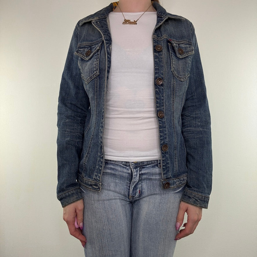 Y2K vintage Miss Sixty fitted button up denim jacket