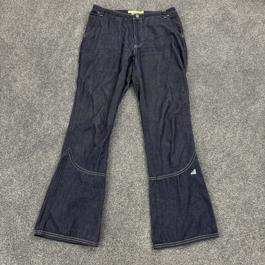 Y2K dark denim flared jeans