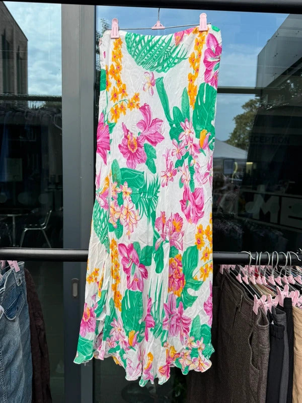 Y2K vintage maxi skirt floral