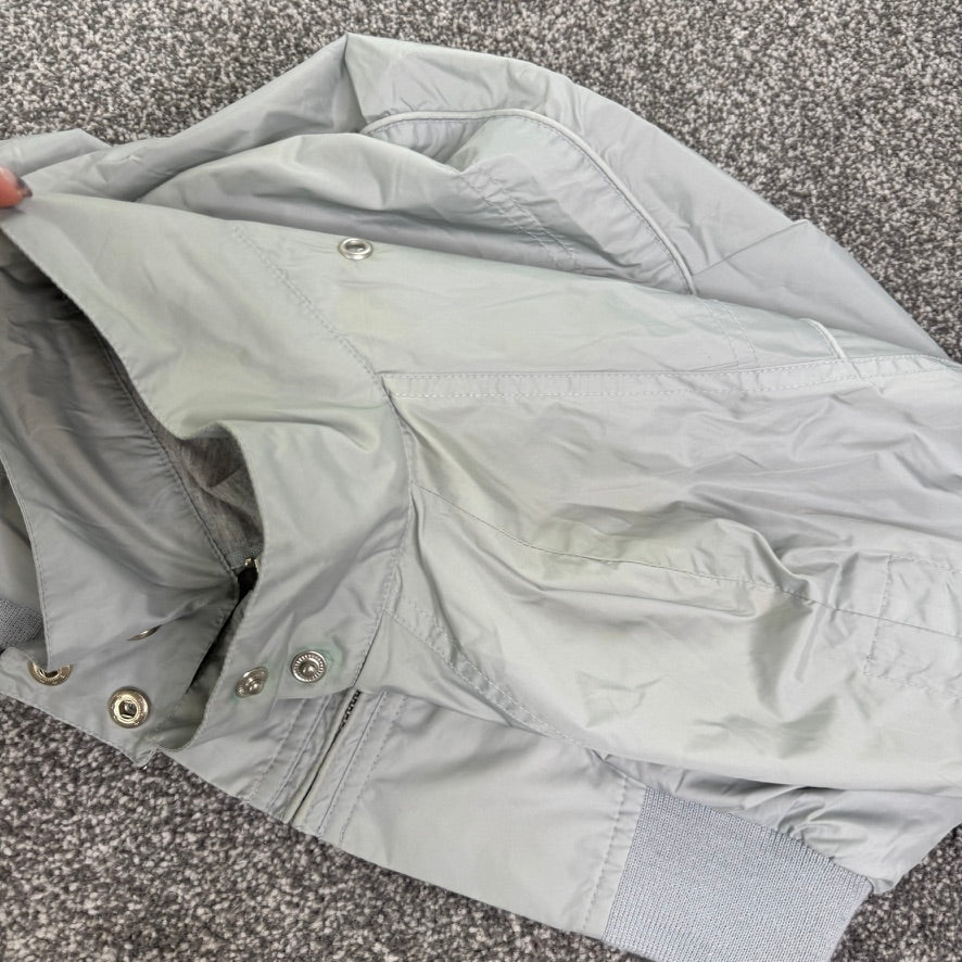 Y2K vintage cropped flare sleeve zip up jacket