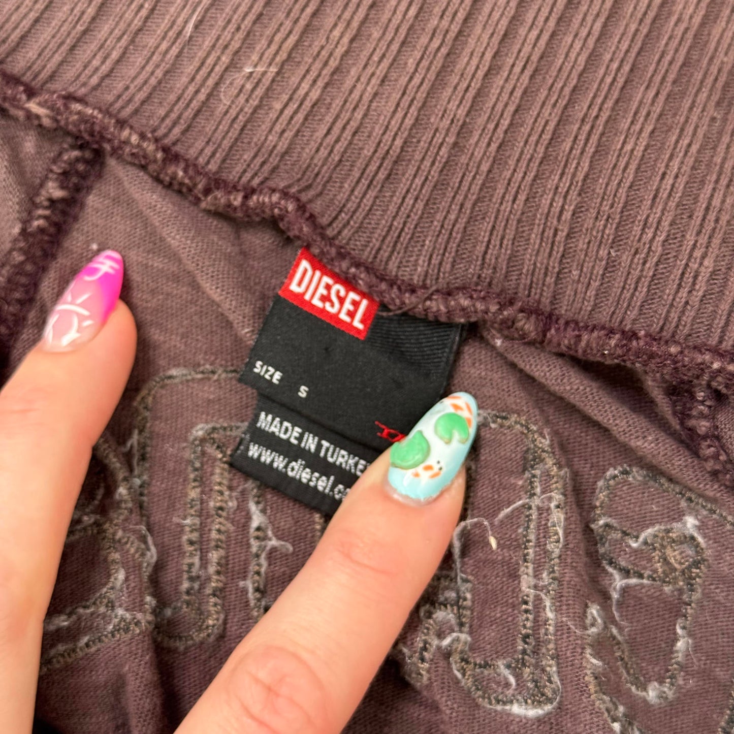 Y2K vintage Diesel chunky waistband fitted zip up jumper cinched