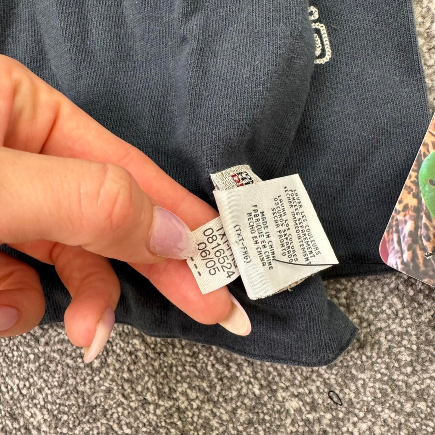 Y2K vintage Tommy Hilfiger denim scarf reversible unisex stripe embroidered