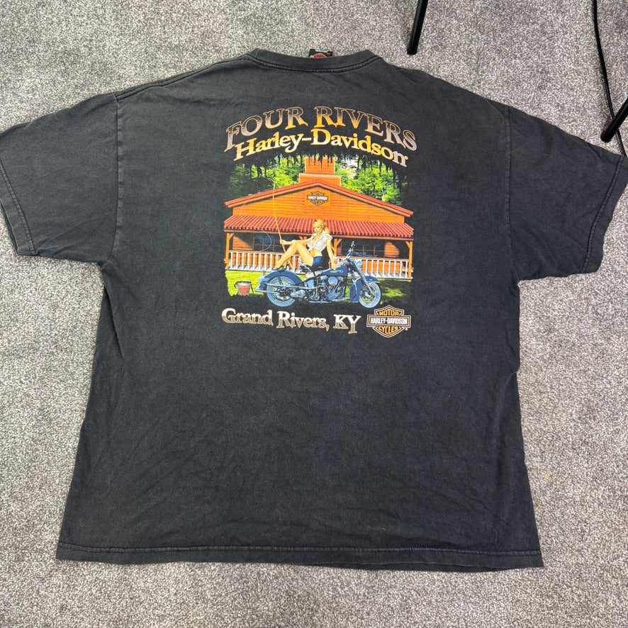 Harley Davidson 2012 graphic print t shirt top