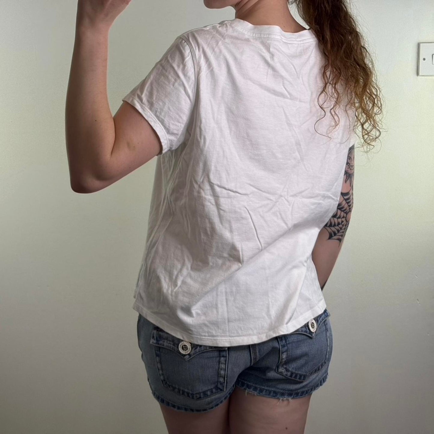 Y2K vintage Union Jack rhinestone t shirt top plus size embroidered